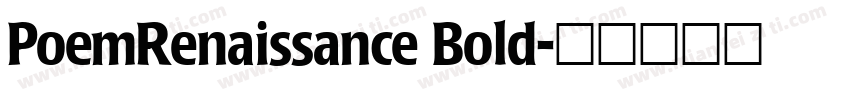 PoemRenaissance Bold字体转换